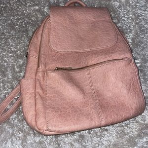 Baby pink & gold detailed miniature backpack for sale! 🎒 💖